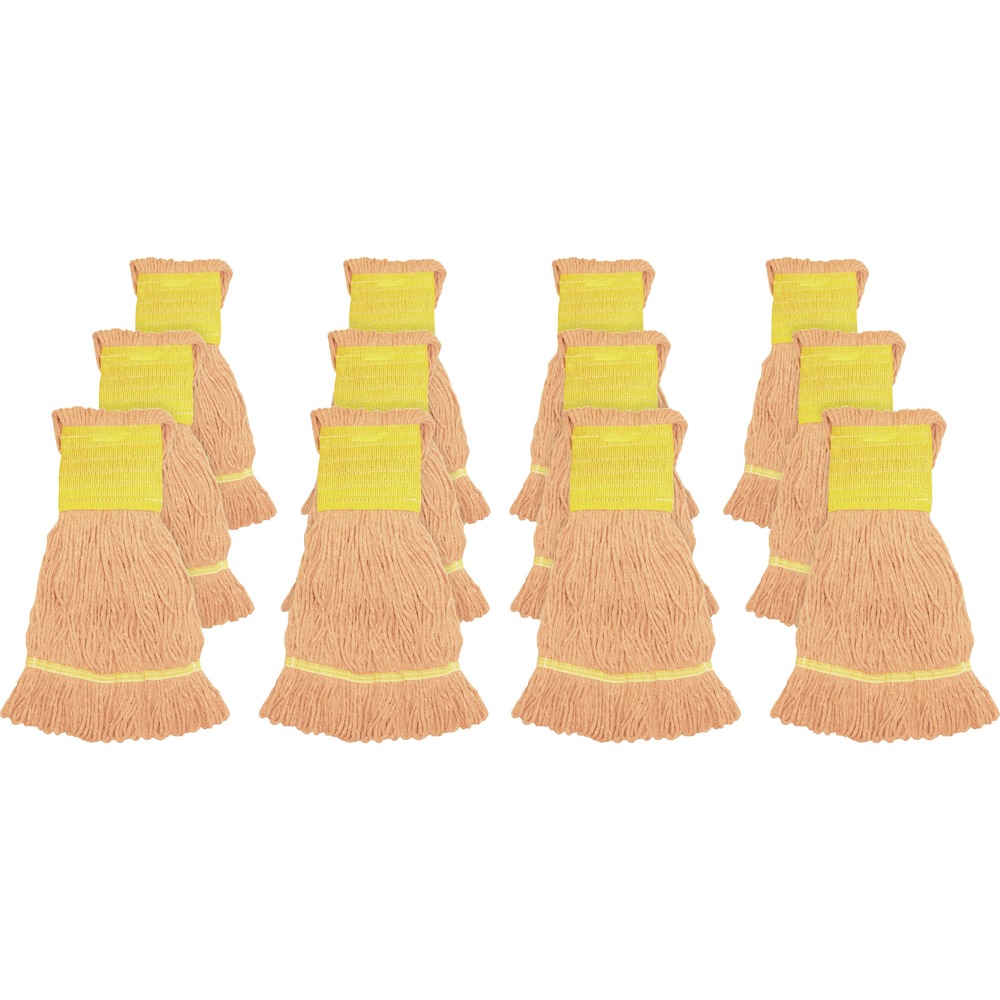 GJOSOR5BCT - Small mophead with a wide headband is ideal for general cleaning and disinfecting. Synthetic blend fibers (rayon and cotton) absorb six to seven times their weight. Mop offers a limited break-in period so you can start mopping sooner. Looped ends provide greater durability and launderability. Wide headband allows added launderability and use with all handle styles. 5" mesh headband with "S" zig-zag stitch pattern provides a more durable headband.