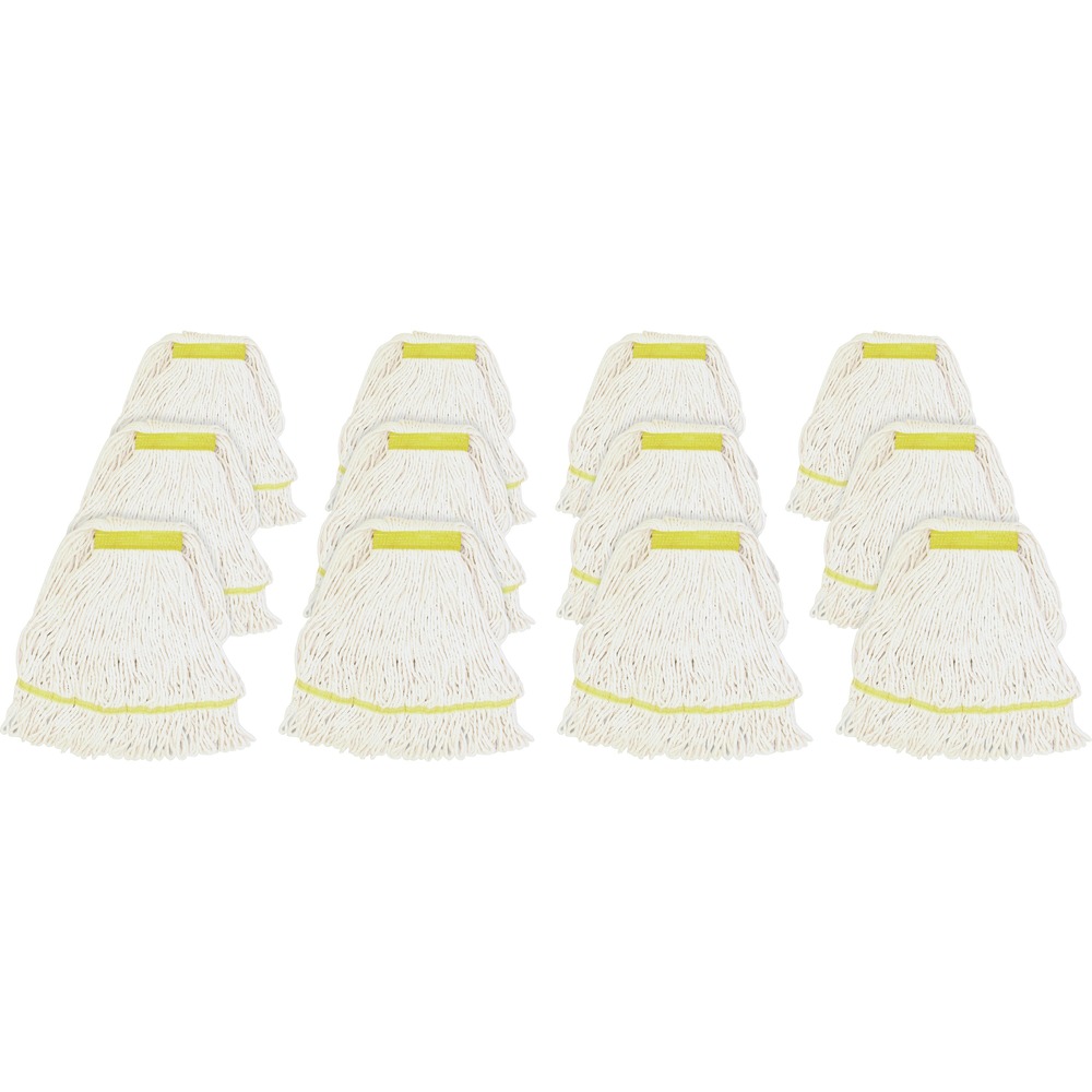 GJOSWH1BCT - Small mophead with a narrow headband is ideal for general cleaning and disinfecting. Synthetic blend fibers (rayon and cotton) absorb six to seven times their weight. Mop offers a limited break-in period so you can start mopping sooner. Looped ends provide greater durability and launderability.