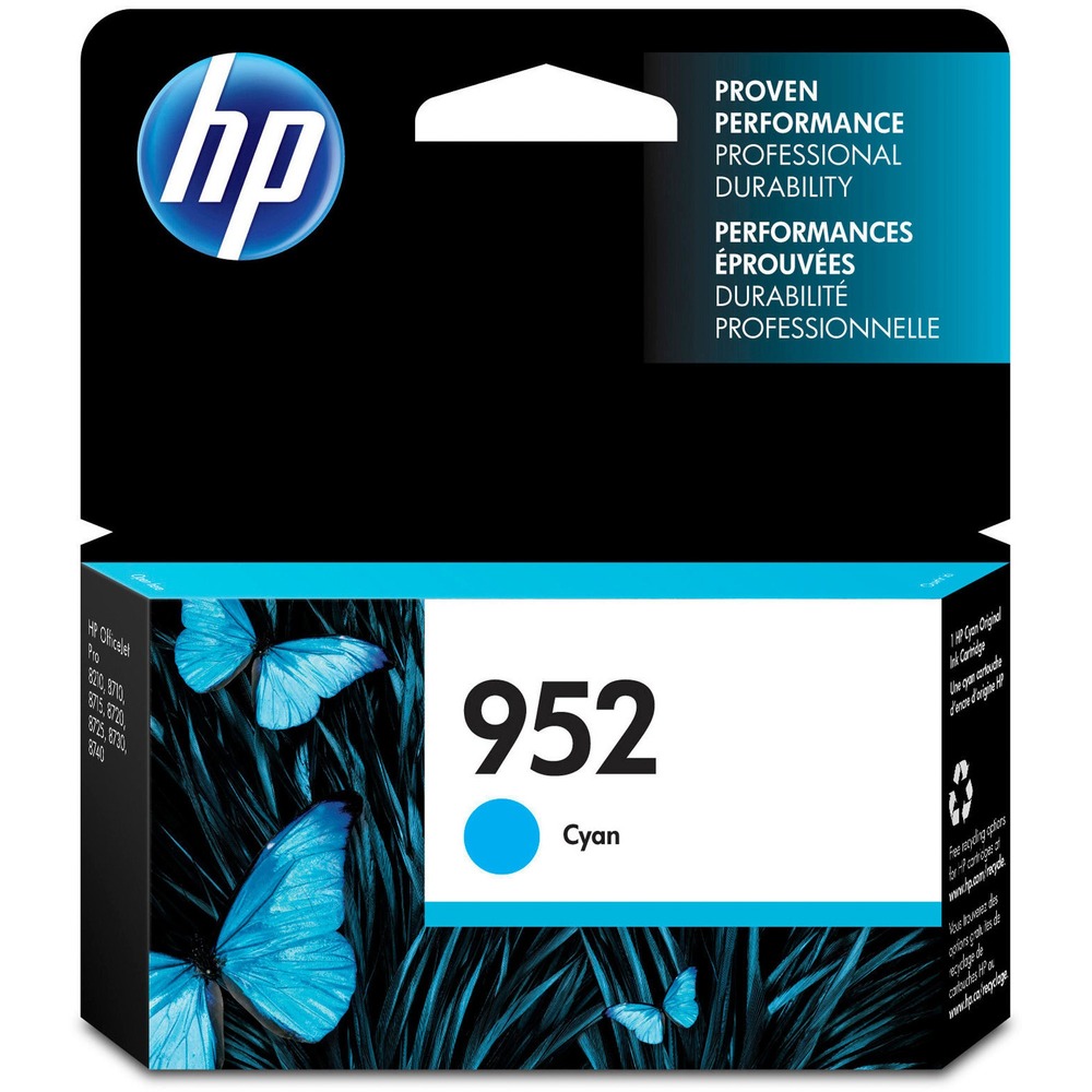 HEWL0S49AN - HP 952 ink cartridge delivers the quality you want and the reliability you need for your HP Officejet Pro 6649 Wide Format, 8210, 8216, 8710 All-in-One, 8720 All-in-One, 8730 All-in-One and 8740 All-in-One. Original HP inks are designed to consistently deliver standout results. This ink cartridge produces laser-quality documents with crisp text and sharp graphics that can make an impact and last for decades. Original HP ink cartridge delivers pages you can use without worrying about performance. Cartridge yields approximately 630 pages. More from the Manufacturer