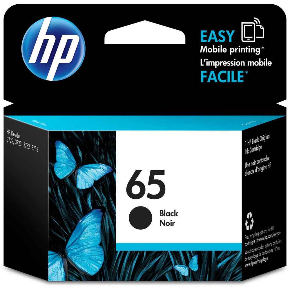 HEWN9K02AN - Create high-quality color photos and everyday documents with this HP 65 Original ink cartridge. Dependable cartridge delivers consistent results in your HP Amp 100; Deskjet 2655, 3723, 3752, 3755; and Envy 5055 so you can print vivid color and crisp text for the life of your cartridge. Take advantage of outstanding Original HP print quality to ensure that your printing is right the first time and every time. Low-ink alerts can help ensure you don't run out at the wrong time. Count on Original HP inks for fade-resistant prints with bold text, crisp lines and sharp graphics. Cartridge yields approximately 120 pages. More from the Manufacturer