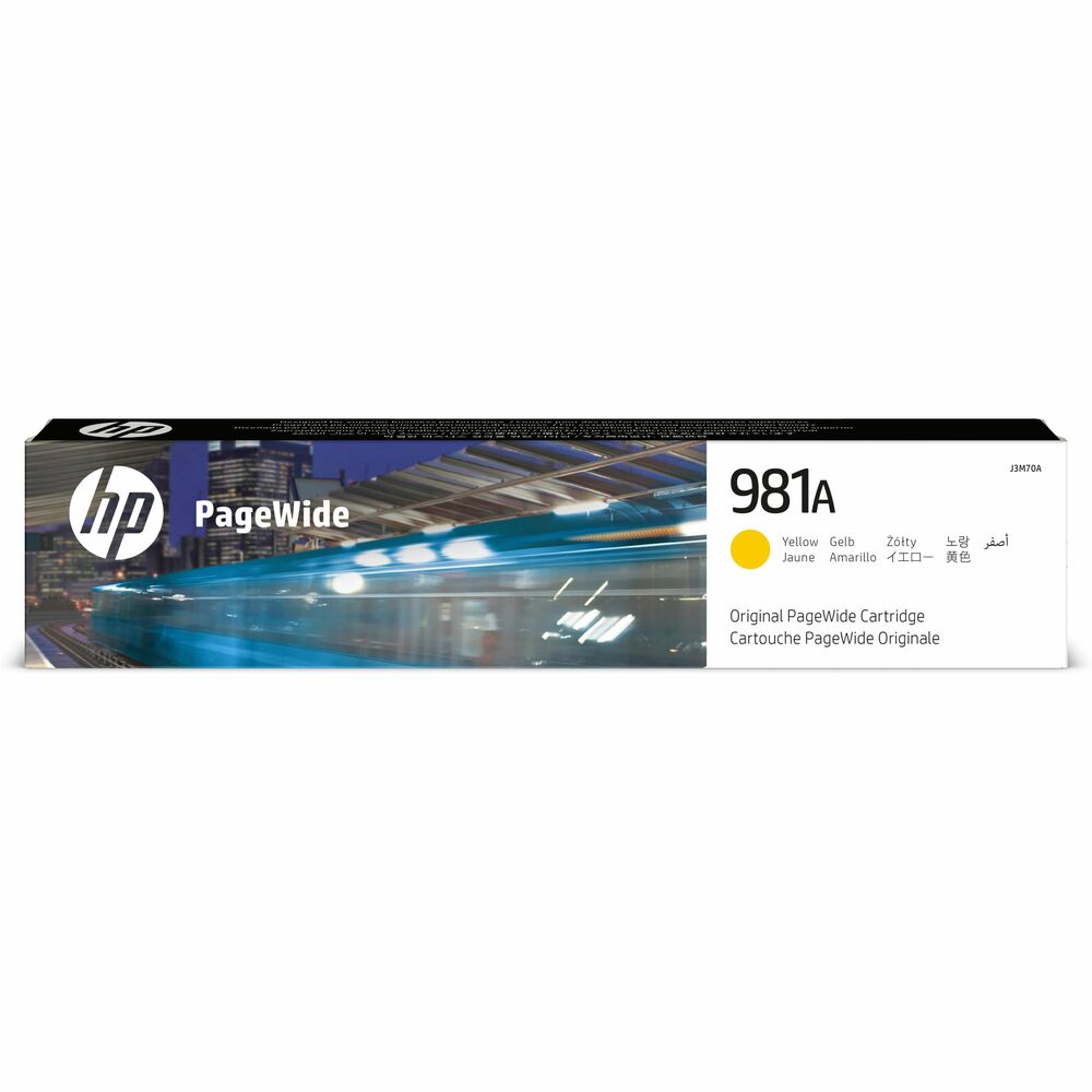 HEWJ3M70A - Count on Original HP PageWide cartridges for printing professional-quality color documents. Get consistent quality from this cartridge designed for HP PageWide Enterprise Color 556dn, Color 556xh, Color Flow MFP 586z, Color MFP 586dn and Color MFP 586f. Original HP PageWide cartridges are precisely engineered to match the high-speed performance of HP PageWide Enterprise printers and MFPs and to deliver fast, consistent results. Easily replace cartridges in a snap. HP 981A cartridge makes printing easy so work flows smoothly. Cartridge yields approximately 6,000 pages. More from the Manufacturer