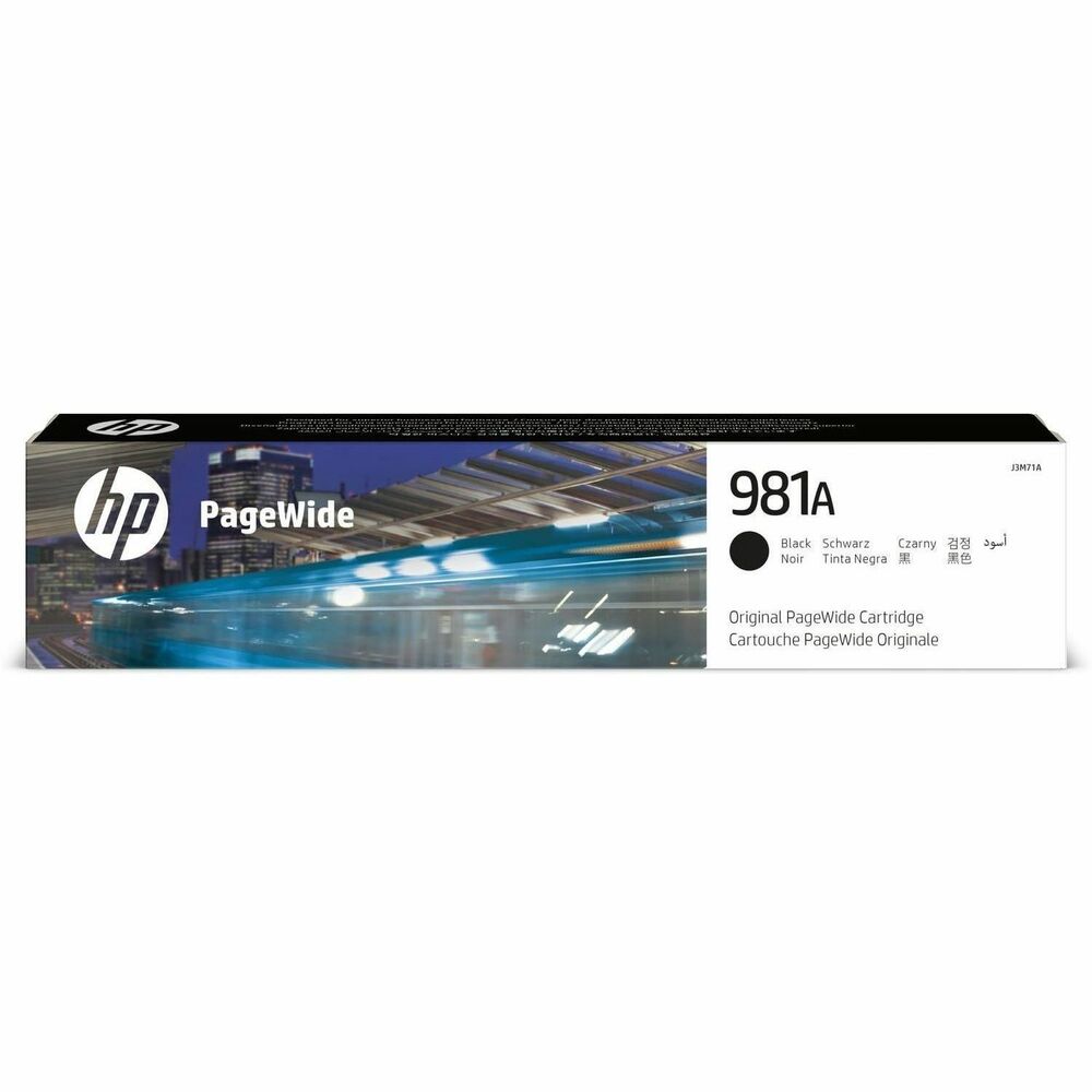 HEWJ3M71A - Count on Original HP PageWide cartridges for printing professional-quality color documents. Get consistent quality from this cartridge designed for HP PageWide Enterprise Color 556dn, Color 556xh, Color Flow MFP 586z, Color MFP 586dn and Color MFP 586f. Original HP PageWide cartridges are precisely engineered to match the high-speed performance of HP PageWide Enterprise printers and MFPs and to deliver fast, consistent results. Easily replace cartridges in a snap. HP 981A cartridge makes printing easy so work flows smoothly. Cartridge yields approximately 6,000 pages. More from the Manufacturer