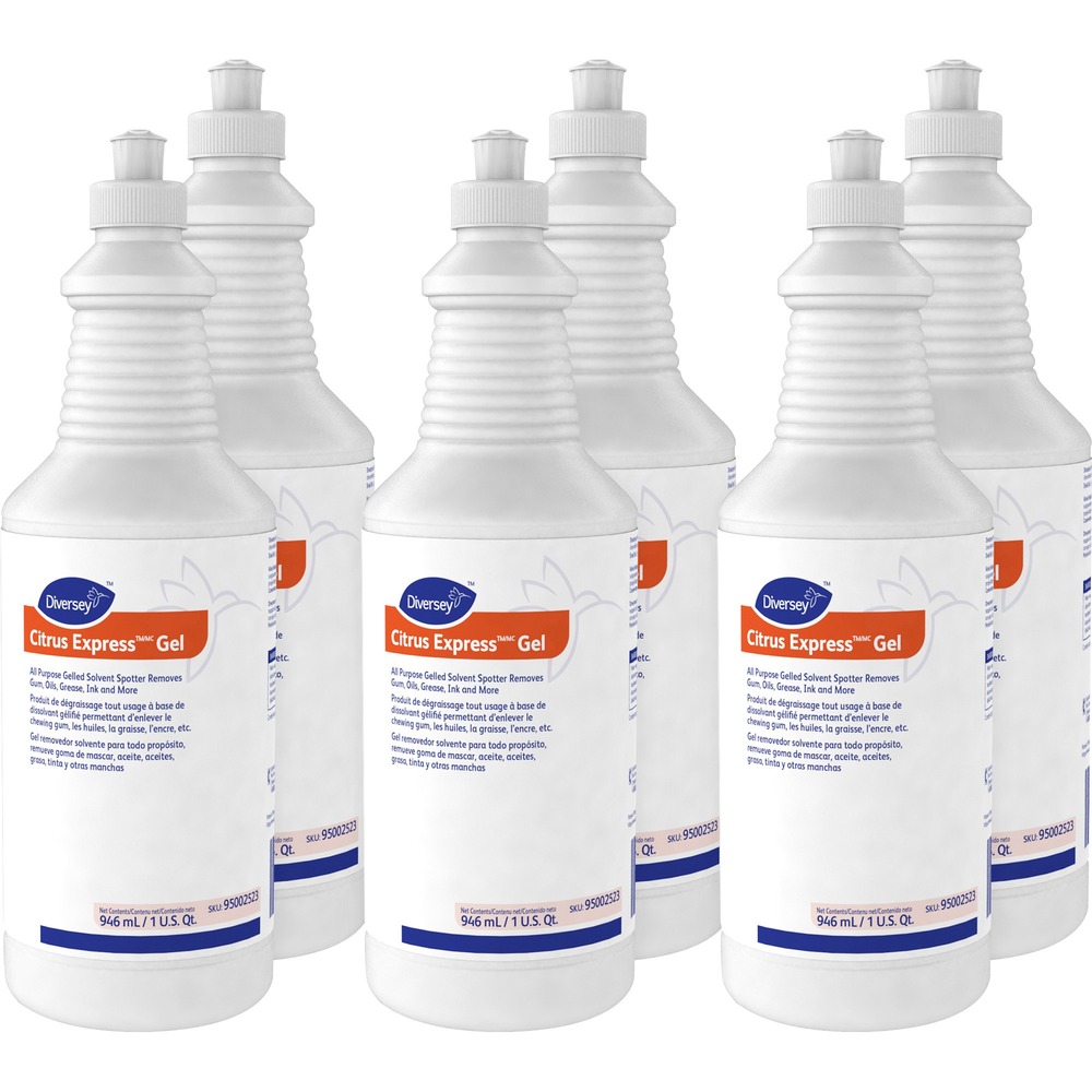 DVO95002523CT - Citrus-based solvent spotter is simple to use. Unique solvent/detergent formula easily removes solvent-based spots quickly and easily without damage to carpet backing. It removes gum, adhesives, tar, oils, grease, ink and marker. Versatile, daily gel is milky white and has a pleasant citrus scent.