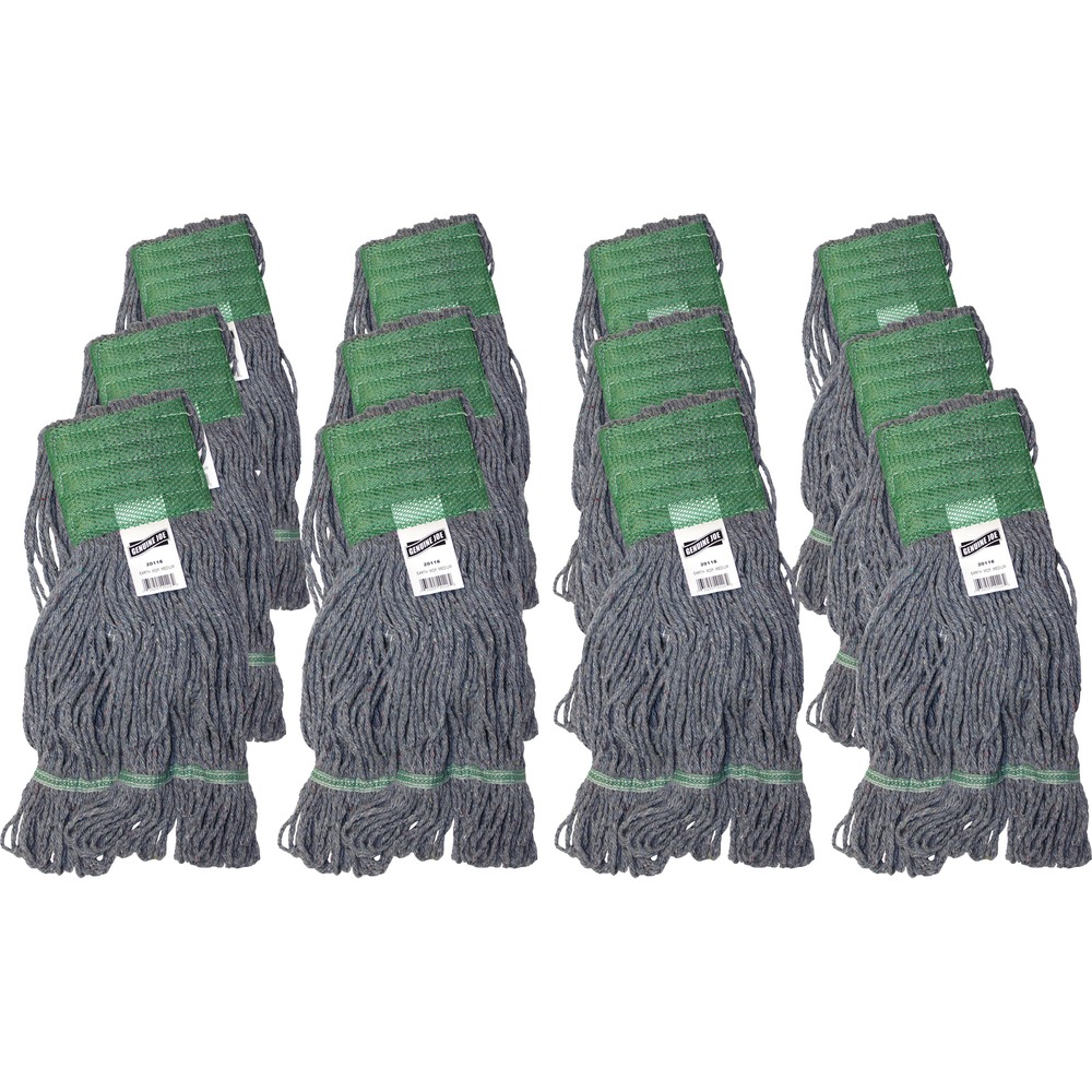 GJO20116CT - Mophead refill with a 5" headband is made with high-quality yarns to handle all of your mopping tasks. 100 percent polyester absorbs four times its weight and dries quickly. Mophead yields a 30 percent release upon wringing. Polyester fibers do not require a break-in period for quick, easy cleaning.