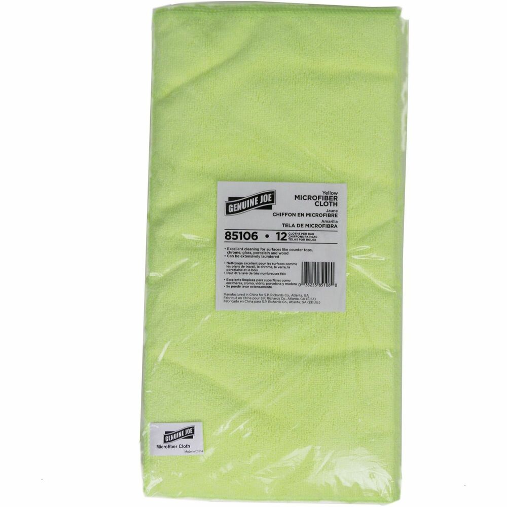 GJO85106CT - General-purpose microfiber cloth is made of an extremely soft material to effectively clean without damaging surfaces. Ultra-fine, microscopic fibers form a cleaning surface 40 times greater than regular cotton fiber to remove substantially more dust and dirt. The 260 gsm cloth effectively removes bacteria without the need for chemicals. It can remove 99 percent of bacteria with water alone. Durable material is also great for washroom cleaning and general-purpose cleaning. Microfiber cloth is safe for use with any surface including countertops, porcelain, chrome, glass, wood and more.