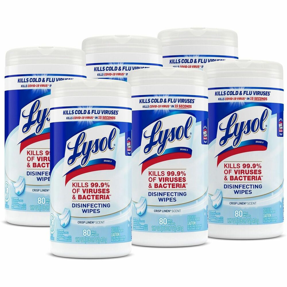 RAC89346CT - Boost customer confidence with the recognizable canister of Lysol Disinfecting Wipes that are ideal for high-visibility locations. Pre-moistened disinfecting wipes kill 99.9 percent of viruses and bacteria, including the virus that causes COVID-19, when used as directed on hard, nonporous surfaces. Hospital-type disinfection works on a variety of surfaces, including electronics. Quickly clean and disinfect high-touch, germ hot spots to help protect your customers and staff. Clean up and keep moving with packaging that's easy to open, dispense and store.