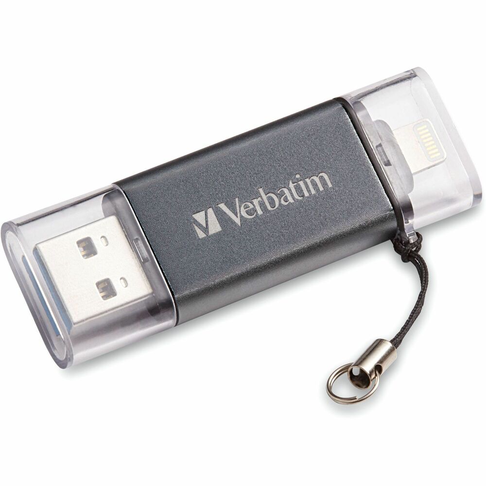 VER49301 - With the free Verbatim Store 'n' Go app, available on the app store, the Store 'n' Go Dual USB drive allows you to transfer files between your Apple device and USB-A equipped PC or device. Delivering dependable storage with two different USB connector types, Dual USB drives simplify file transferring between devices. Free up storage space on your mobile devices by directly saving your documents and media files to a Dual USB drive. With plug-and-play functionality, easily backup your files across multiple devices and quickly share with peers. More from the Manufacturer