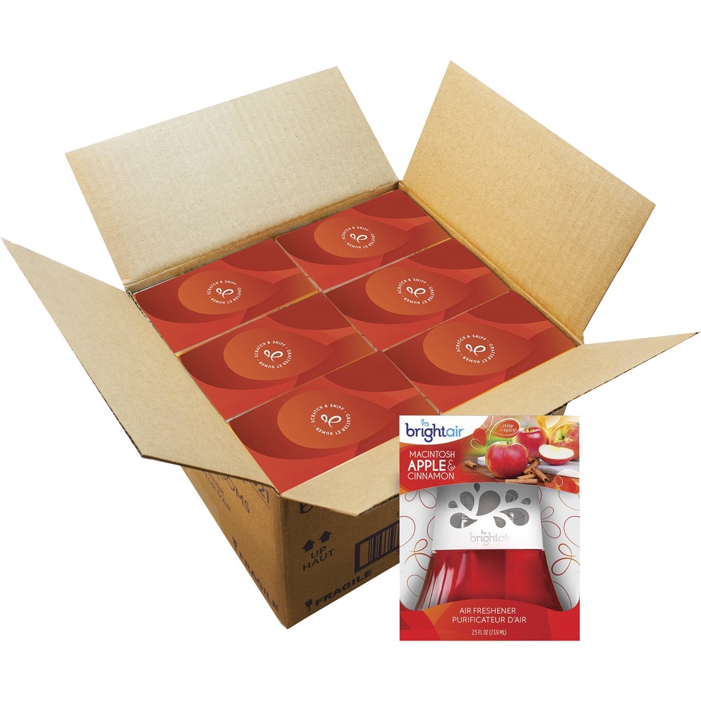 BRI900022CT - Invigorate your senses and enhance your surroundings with this nonelectric air freshener. The natural, true-to-life signature fragrance will infuse any small space with a fresh, clean scent. Elegant design with a modern, stylish glass diffuser complements any decor. Dispenser is scented with Macintosh Apple and Cinnamon, and the scent freshens up to 45 days to provide a long-lasting, memorable experience.