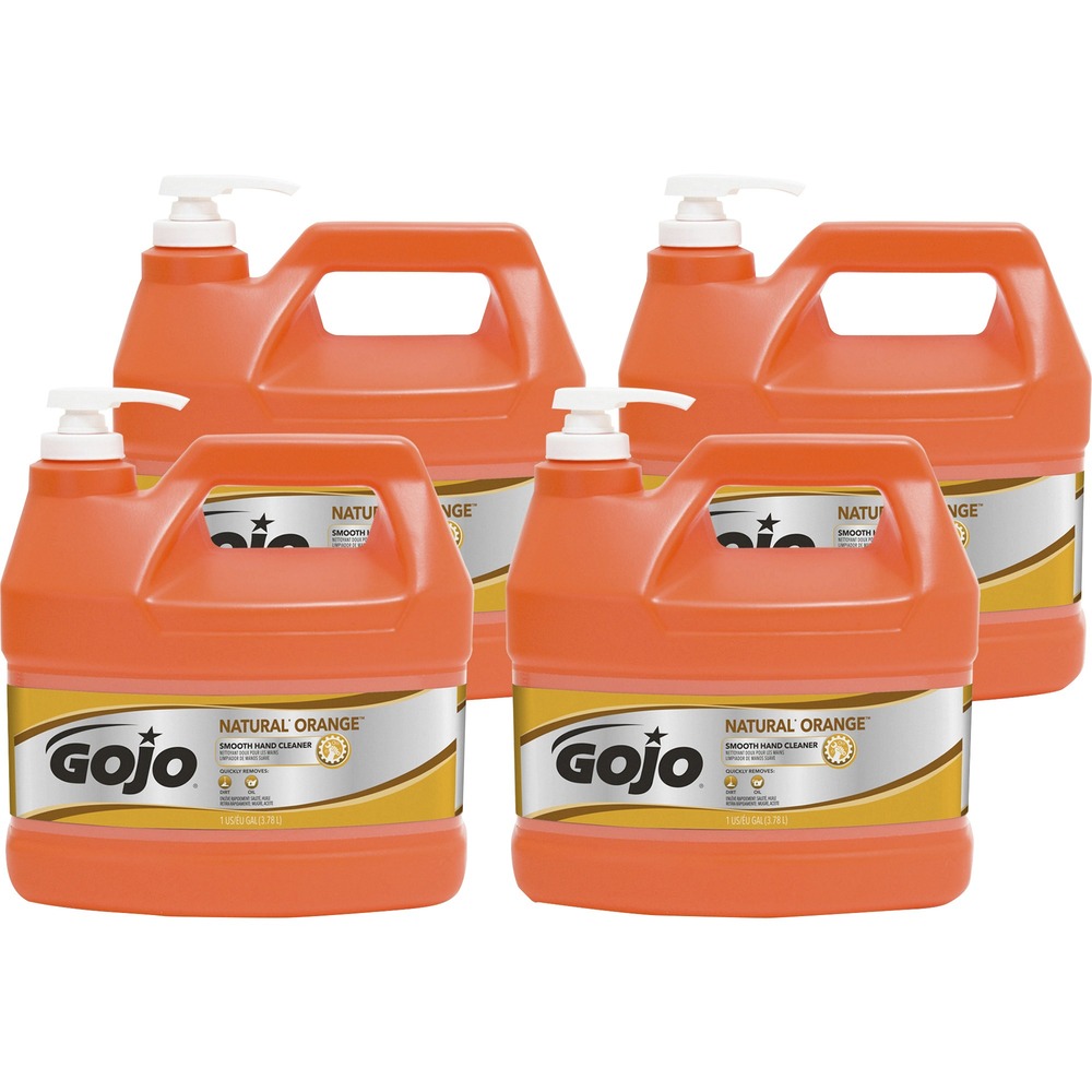 GOJ094504CT - Hand cleaner offers a quick-acting lotion formula designed for cleaning without harsh solvents. It is effective on dirt and oil. Natural citrus ingredient adds an invigorating scent to cleaning your hands. Lotion hand cleaner comes in a 1-gallon pump bottle for sharing with your team.
