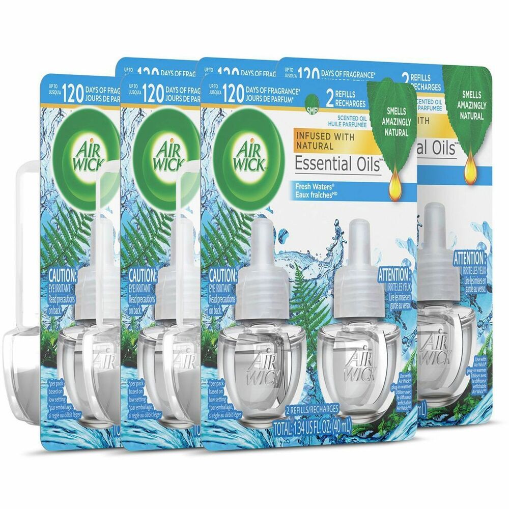 RAC79717CT - Leave a lasting impression on guests and ensure a consistent experience using Air Wick Scented Oil Refills with Essential Oils. Keep supply rooms stocked with the pleasant scent your guests associate with your business or home. Get up to 120 days on the lowest warmer setting of a natural-smelling fragrance infused with essential oils. Easily refill your Air Wick plug-in warmer (not included) by unscrewing the cap and inserting the refill until it clicks. Adjust the warmer settings to emit the optimal fragrance in each room. Enhance entrances, common areas, offices, breakrooms and guest rooms with an appealing scent.