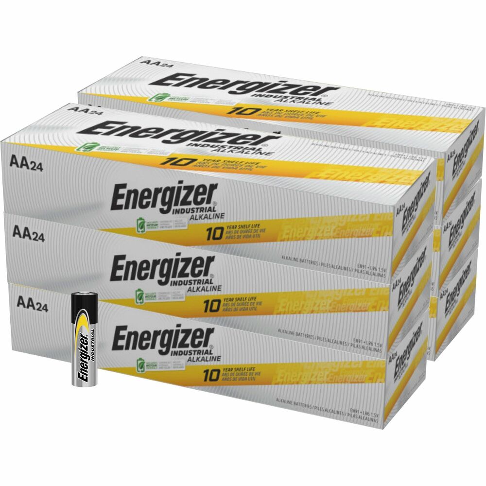 EVEEN91CT - Industrial Alkaline AA Battery offers an economical, high rate source of portable power for today's devices that require heavy current or continuous use. Each battery provides four to nine times more energy than similar sized carbon zinc batteries.