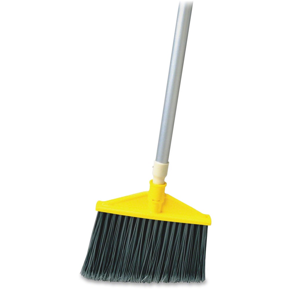 RCP638500GRACT - Lobby/angle broom is ideal for cleaning hard-to-reach areas. The flagged polypropylene bristles are cut and shaped for easy sweeping. Long-lasting, stain-resistant polypropylene bristles trap fine dirt particles. Permanent fusion set bristles won't pull out. 1" diameter handle is made of aluminum.