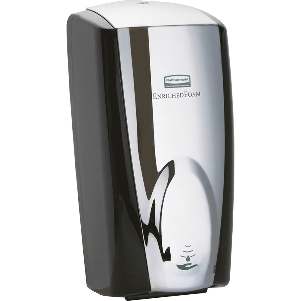 RCP750411CT - Auto Foam Dispenser offers versatility, quality and reliability in wall-mounted soap and sanitizer dispensing. Luxurious foam delights your customers in a touch-free dispenser that can dispense foam soap, antibacterial foam soap, foam hand sanitizer and alcohol-free hand sanitizer (all sold separately). Touch-free delivery encourages use and eliminates cross-contamination to help reduce the spread of germs. Reliable, controlled dispensing of concentrated soaps eliminates costly overuse and waste. Dispenser also delivers up to 2,750 handwashes per foam soap refill and an industry-leading battery life of three years or 120,000 handwashes. Refill level and battery life indicators alert you when a change is needed. Disposable, hygienic refill (sold separately) keeps soap fresh and germ-free. Low-waste refill empties completely. Wall-mountable dispenser helps earn LEED credits and is ADA compliant in force and one-handed operation.
