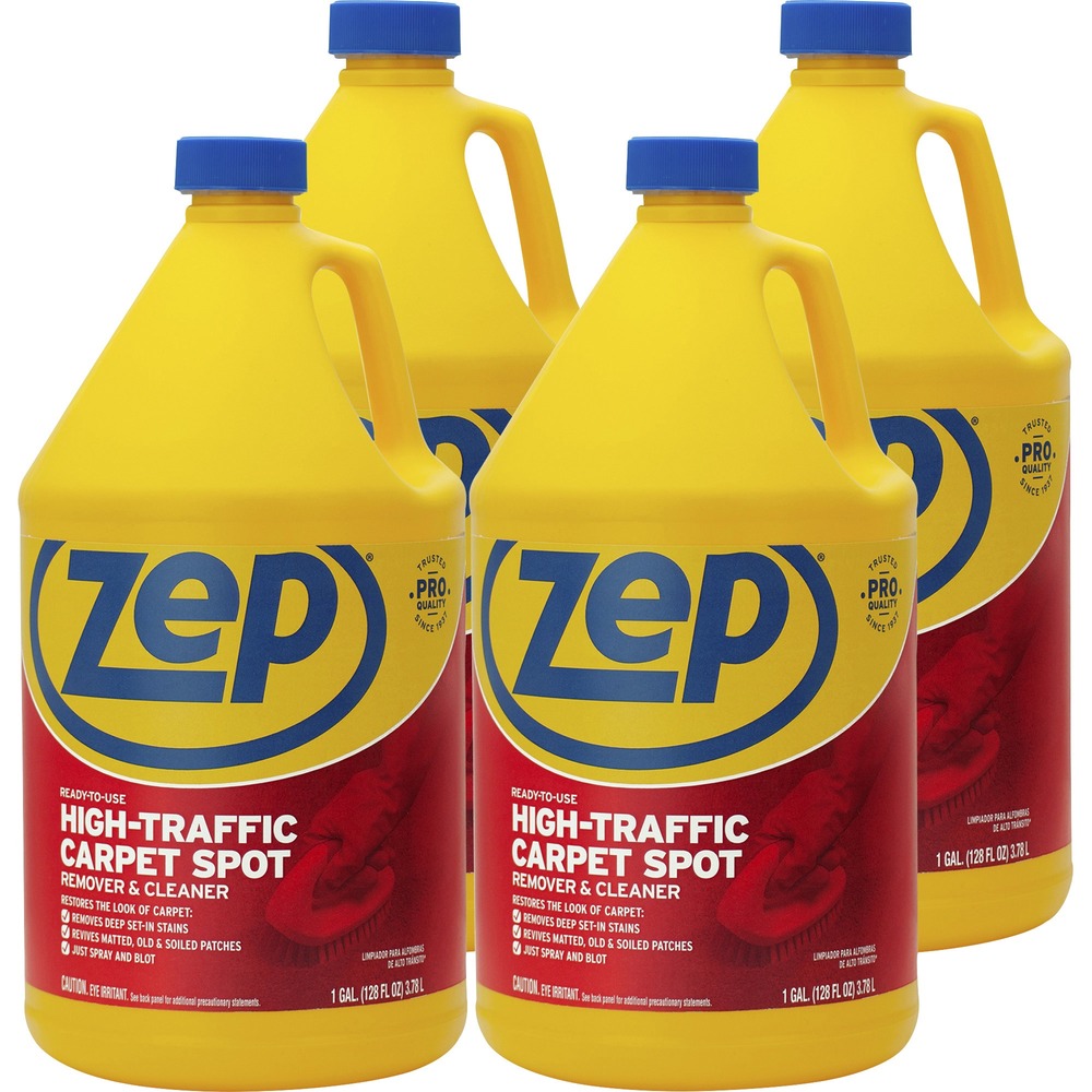 ZPEZUHTC128CT - Even if you clean your carpets on a regular basis, stains and tracked-in dirt can be a problem. This Commercial High-Traffic Ready-to-Use Carpet Cleaner is formulated to remove stains and clean high-use areas before or between shampooing. Natural enzyme action removes odors. Large quantity allows multiple refills for your trigger spray container (sold separately). Cleaner is not compatible with extractors or steam carpet machines.