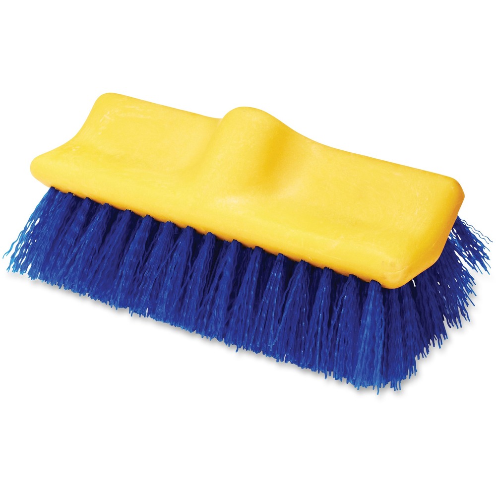RCP633700BECT - Floor scrub helps keep your facility looking its best. High-quality construction supports your cleaning crew so they can deliver top-notch results. Use this rugged brush for the most challenging of scrubbing applications. Plastic blocks resist splitting or delaminating. Long-lasting polypropylene fibers resist stains and offer good abrasion-resistance and shear/break strength. Very durable bristles will not stain, discolor or absorb odors. They are resistant to solvents, acids, oils, fungus and bacteria growth. Handles sold separately.