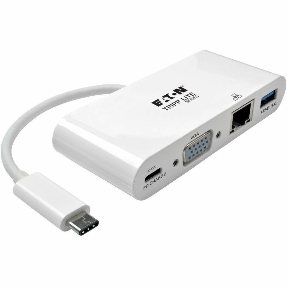 TRPU44406NVGUC - USB 3.1, generation 1 USB-C to VGA adapter expands the potential of your tablet, laptop, Chromebook, MacBook, smartphone or PC's USB-C or Thunderbolt 3 port. Plug-and-play technology makes installation quick and simple - with no software or drivers to install. Fumble-free, reversible USB-C plug connects in either direction for a quick connection every time. To send HD video to a VGA TV, projector or monitor, connect the VGA port to the display using a VGA cable (sold separately). The VGA port supports HD video resolutions up to 1920 x 1080 (1080p) at 60 Hz. Adapter is perfect for transmitting 1080p video to a large display, adding a thumb drive or other USB peripheral, powering and charging a PD Charging-compliant mobile device, and connecting to a Gigabit Ethernet network all at the same time. More from the Manufacturer