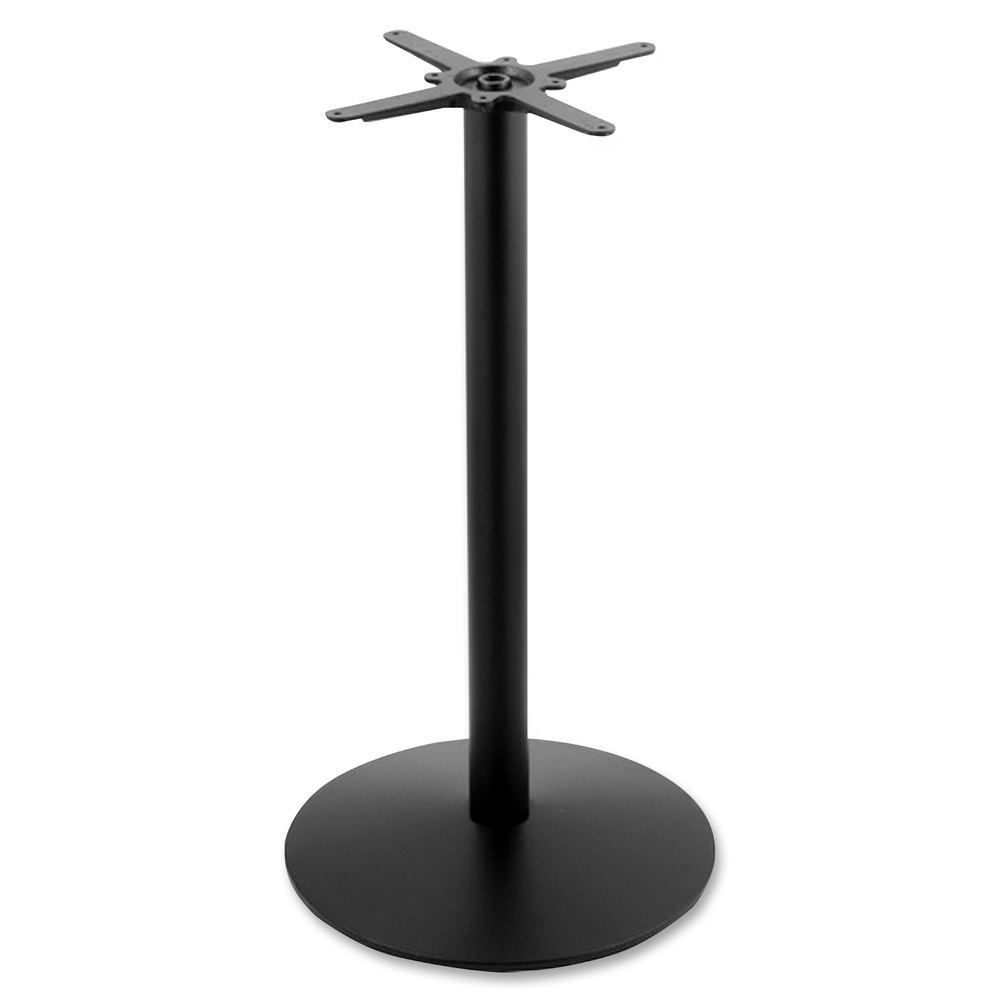 HBCOD2142236 - Perfect for any deck or patio, this indoor/outdoor table base is a commercial-quality product for your home or restaurant. Heavy-duty frame is finished with an E-coating process that coats both the inside and outside of the stool evenly with a baked-on, ultra-durable, UV-resistant, epoxy-based finish. Cast iron foot, steel column and adjustable levelers ensure excellent stability. Table base is commercial-quality and will fit well in both residential and commercial applications.