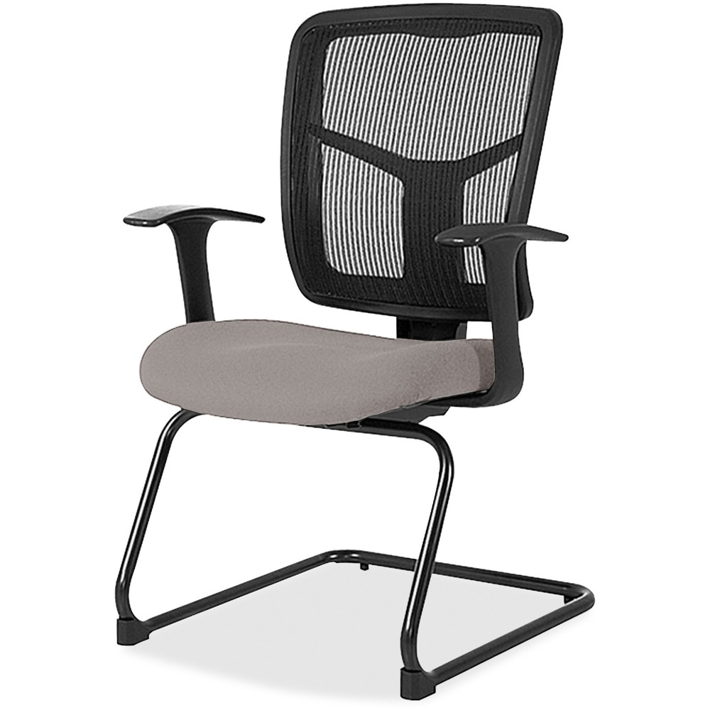 LLR86202071 - Guest chair features a mesh back, upholstered seat and cantilever-style base. Ergonomically designed back cradles the natural curvature of a person's back. Arms adjust in width. Weight capacity is 275 lb. Chair meets/exceeds ANSI/BIFMA standards.
