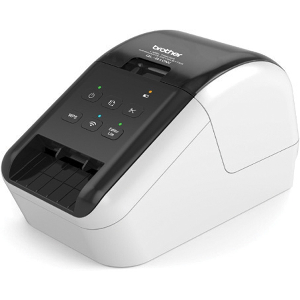 BRTQL810W - Label printer helps busy professionals efficiently tackle a variety of large or small labeling tasks. Built-in wireless interface offers easy connectivity to print from virtually anywhere without being tethered to a computer. Ultra-fast technology provides a print speed of up to 110 standard address labels per minute to help you save time on big projects. Whether you print one label or multiple labels at a time, the convenient automatic cutter keeps you working efficiently. High-resolution printing (up to 300 x 600 dpi) delivers crisp text and graphics for impressive results. Flexible design can be powered by a rechargeable battery (sold separately) for a complete mobile solution. Its easy-to-use construction accepts Brother drop-in tape rolls for quick replacement and prints on continuous-length paper and film tapes for banners and signs up to 3' long. Label printer is perfect for labeling packages, envelopes, office supplies, folders and more. More from the Manufacturer
