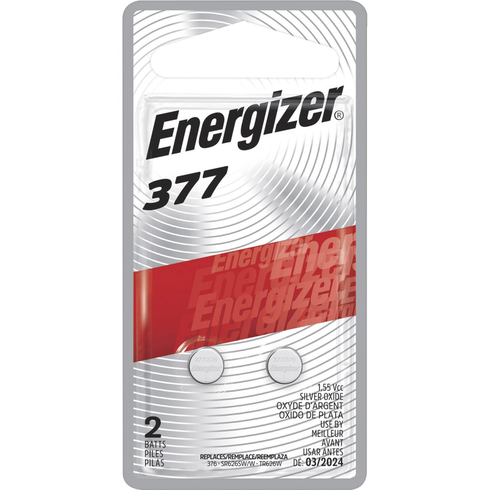 EVE377BPZ2 - Silver Oxide Batteries are designed for continuous low-drain and high pulse on demand so they are perfect for watches, toys, glucose monitors, calculators and more. At 1.55 volts, the silver oxide/zinc alkaline battery offers higher voltage than comparable mercury batteries and a flatter discharge curve than alkaline manganese dioxide batteries. Mercury-free battery also has good resistance to shock, vibration and acceleration. Cell size is 377. It is a replacement for 376/377, 377BP, D377, SB-AW, SR626SW and SR66.