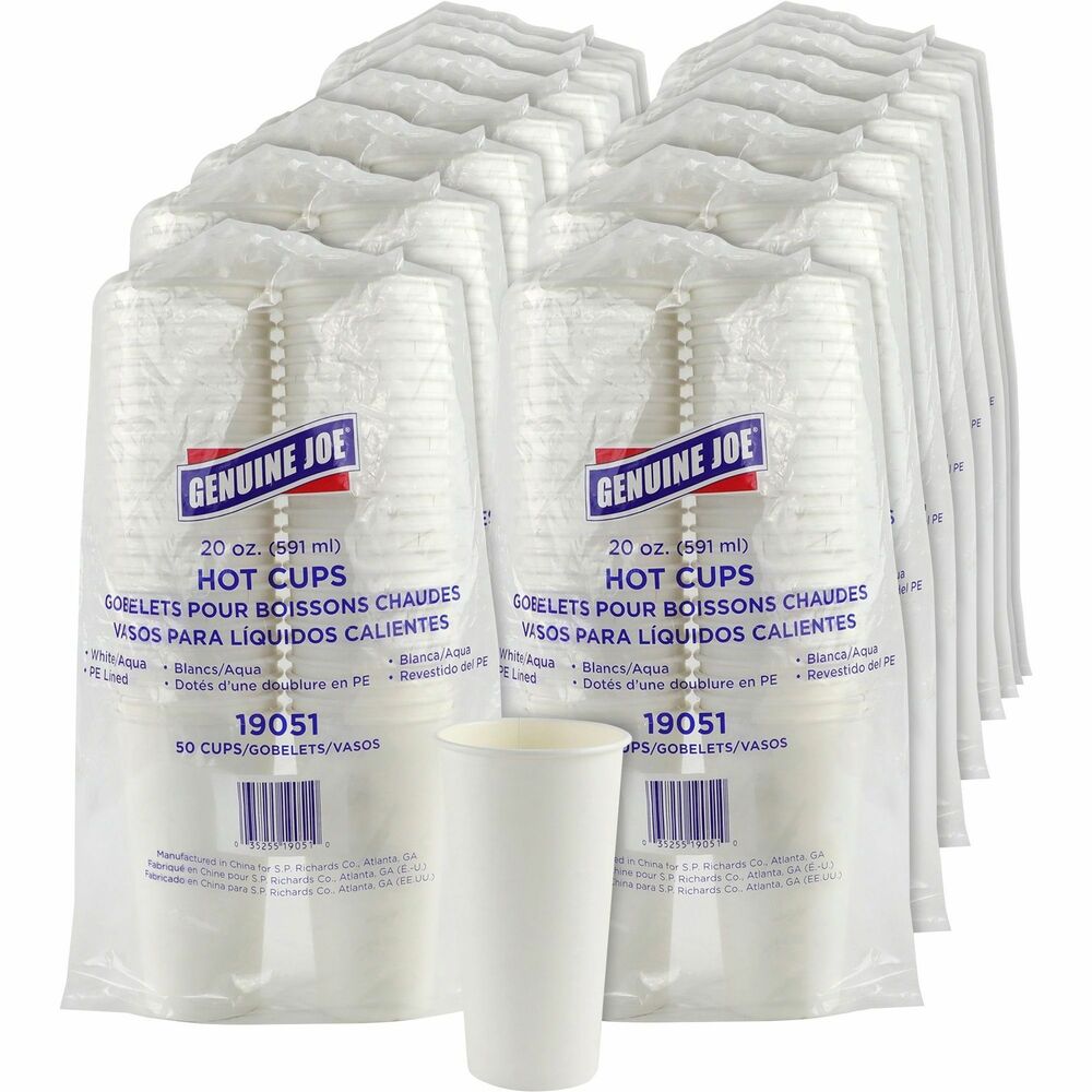 GJO19051CT - Coffee cups feature a sturdy, rigid construction to keep your favorite hot beverages contained until the very last sip. Smooth rim provides a satisfying sipping experience and is rolled to enhance the strength of the sidewall. Disposable design allows quick, easy cleanup after each use. Hot cups are perfect for daily use, company gatherings, picnics, special events and more.