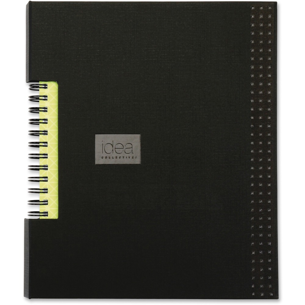 TOP56897 - Hardcover notebook with ruled pages is designed with thoughtful choices and attention to detail to help you work efficiently throughout your day. Unique index corners allow you to quickly locate specific sections of notes. Expanding pocket offers a handy location to store loose papers and documents. Double-wire binding opens completely on desks for a more enjoyable writing experience. Notebook is perfect for keeping notes, planning and more.