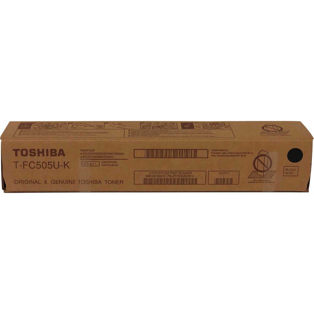 TOSTFC505UK - Toner cartridge is designed for use with Toshiba E-Studio 2505AC, 3005AC, 3505AC, 4505AC and 5005AC to bring out the best results. It is ideal for busy offices. Cartridge delivers proven quality. Easy-to-install cartridge yields approximately 38,400 pages.