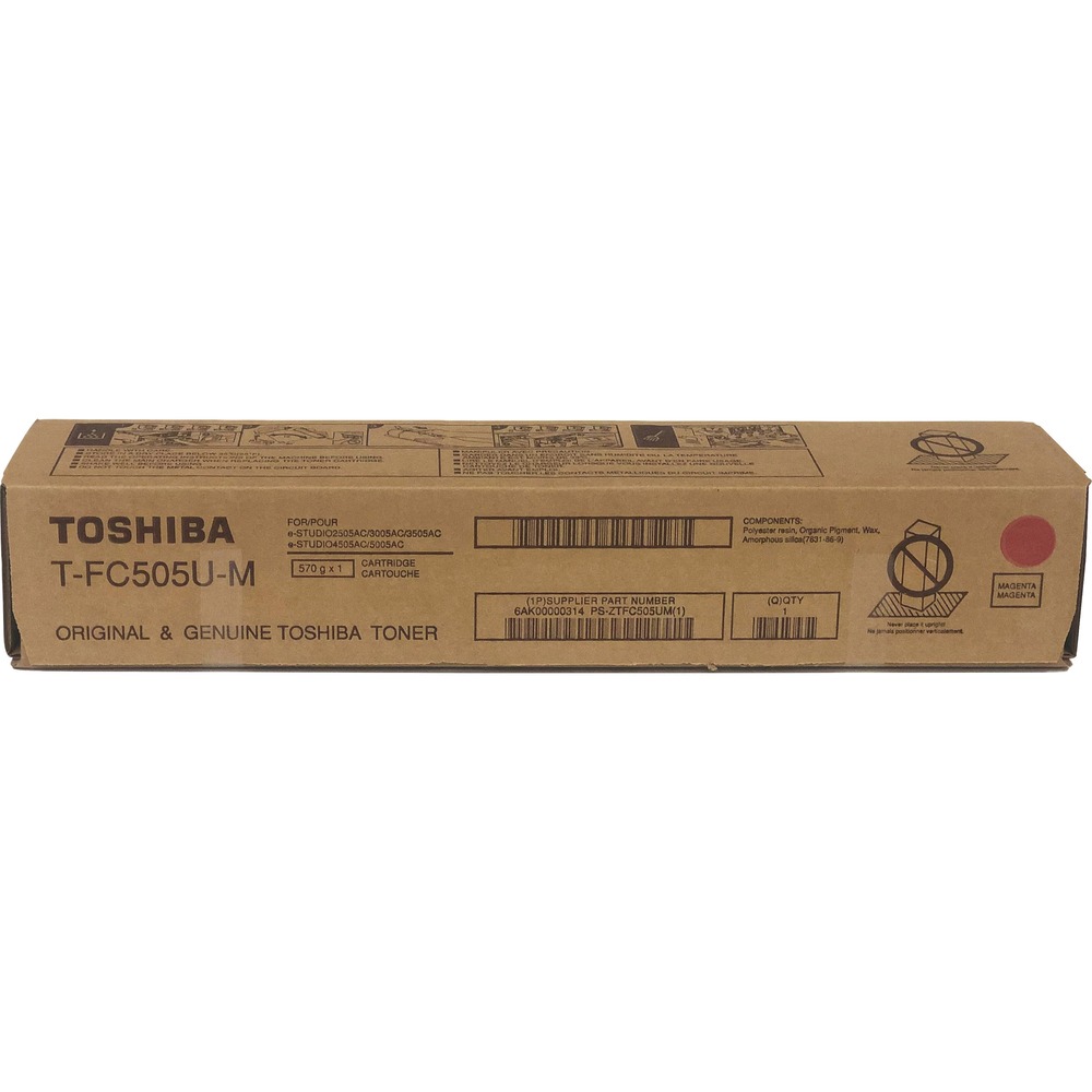 TOSTFC505UM - Toner cartridge is designed for use with Toshiba E-Studio 2505AC, 3005AC, 3505AC, 4505AC and 5005AC to bring out the best results. It is ideal for busy offices. Cartridge delivers proven quality. Easy-to-install cartridge yields approximately 33,600 pages.