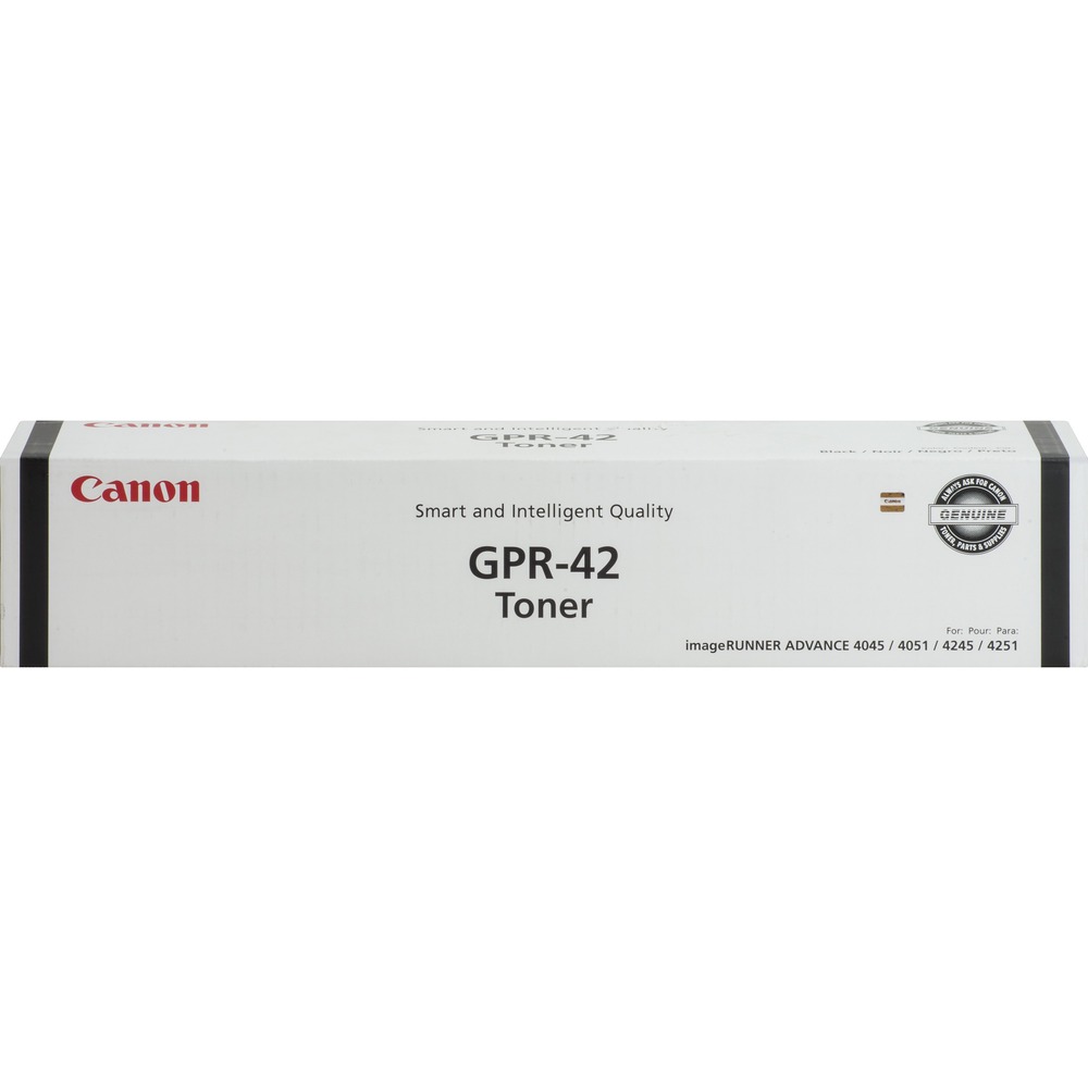 CNMGPR42 - Toner cartridge is designed for use with Canon imageRunner Advance 4045, 4051, 4245 and 4251. Consistent performance meets high-quality output. Easy-to-install cartridge saves time and boosts productivity. GPR-42 toner bottle yields approximately 34,200 copies.