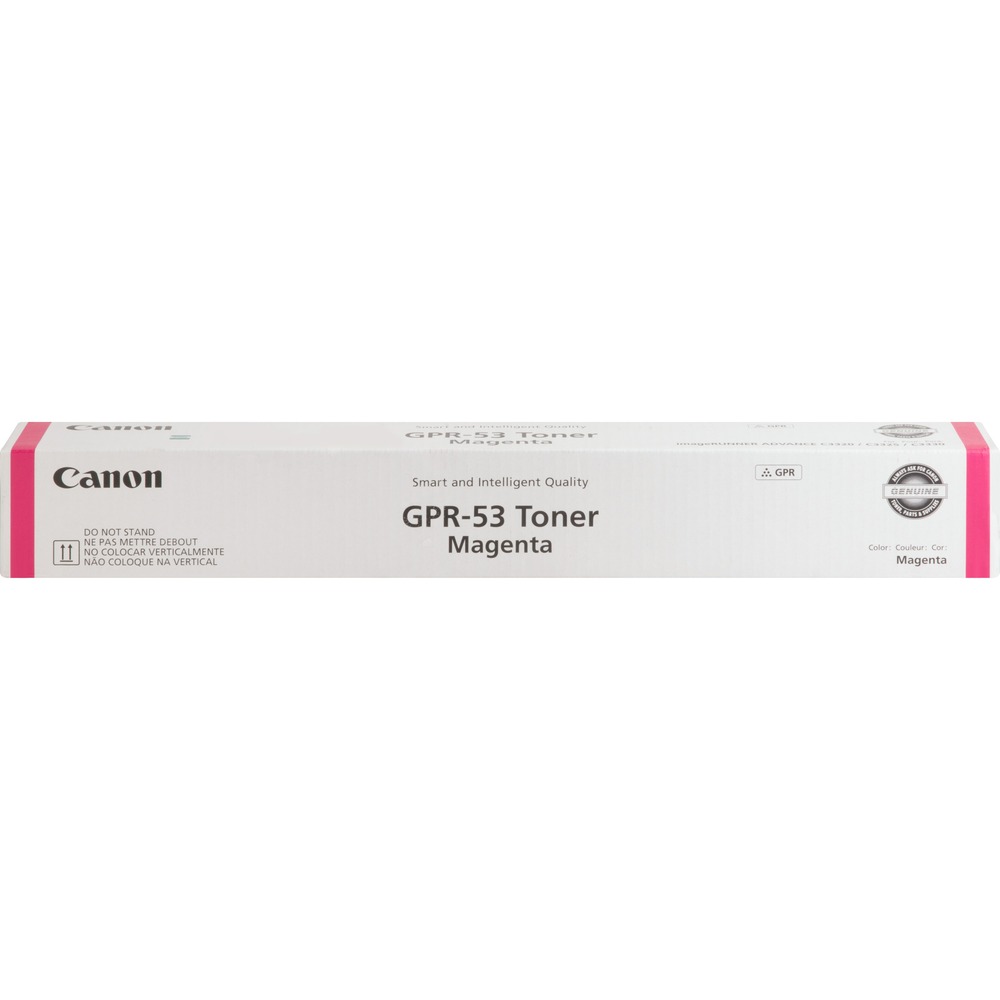 CNMGPR53M - Toner cartridge is designed for use with Canon imageRunner Advance C3325i and C3330i. Consistent performance meets high-quality output. Easy-to-install cartridge saves time and boosts productivity. GPR-53 toner bottle yields approximately 19,000 pages.