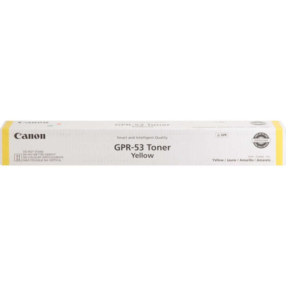 CNMGPR53Y - Toner cartridge is designed for use with Canon imageRunner Advance C3325i and C3330i. Consistent performance meets high-quality output. Easy-to-install cartridge saves time and boosts productivity. GPR-53 toner bottle yields approximately 19,000 pages.
