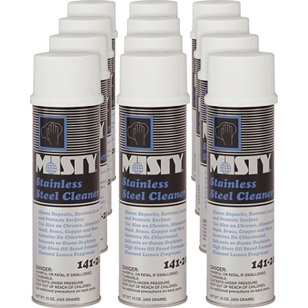 AMR1001541CT - Oil-based cleaner polishes and cleans stainless steel and most other metal surfaces such as chromium, aluminum, zinc, mild steel, brass or copper silver. When used on these surfaces in accordance with the directions, this cleaner restores a brilliant shine and leaves a protective, ultra-high gloss film that helps decelerate tarnishing.