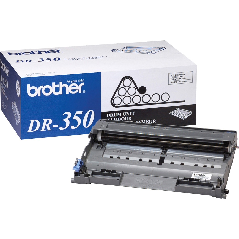 BRTDR350 - Drum is designed for use with Brother DCP-7020; MFC-7220, 7225N, 7420, 7820N; HL-2040, HL-2070N; IntelliFax 2820, 2910 and 2920. It is part of a complete intelligent printing system to provide superior quality. Use only Brother Genuine replacement cartridges for superior results. Drum yields 12,000 pages.