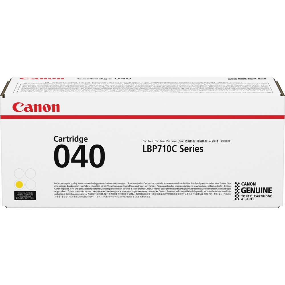CNMCRTDG040Y - Toner cartridge delivers exceptional color output in your Canon Color imageClass LBP712. Achieve high-quality printing and sharp, vibrant colors. The single-cartridge system combines the toner and drum into one unit, making replacement of cartridges simple. Cartridge yields approximately 5,400 pages.