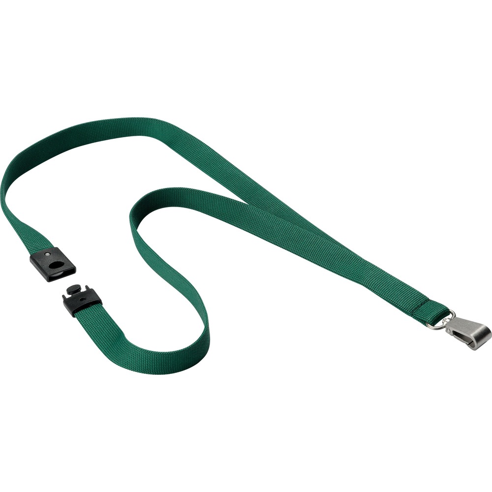 DBL812732 - Premium textile lanyard features a silky-soft construction to provide complete comfort all day long. Safety release mechanism automatically separates if caught or snagged on items to prevent injury in hazardous environments. The metal carabiner attaches securely to card holders for enhanced security. Textile lanyard is designed for use with all Durable card holders (sold separately). More from the Manufacturer