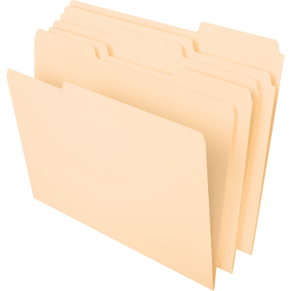 PFX86413 - File folders feature 1/3-cut tabs in assorted positions for excellent label visibility to help you quickly find the folder you need. Extra-smooth, sturdy stock resists bends and tears for long-lasting organization. Large tab area can be used with self-adhesive labels (sold separately) and allows you to easily handwrite labels. Letter-size file folders are perfect for storing files in offices, homes, schools and more.