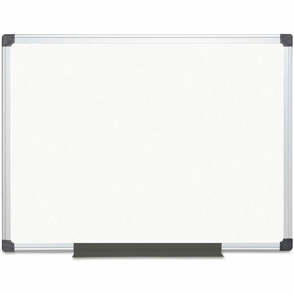 BVCMA0507170 - Dry-erase board features a lacquered steel, Gold Ultra surface to resist staining and maintain its bright appearance. Magnetic backing allows you to quickly secure items for display or attach your magnetic accessories (sold separately). Included mounting hardware works with the four-corner system to mount the board either vertically or horizontally for optimal placement. Pen tray ensures you always have your writing utensils within easy reach.