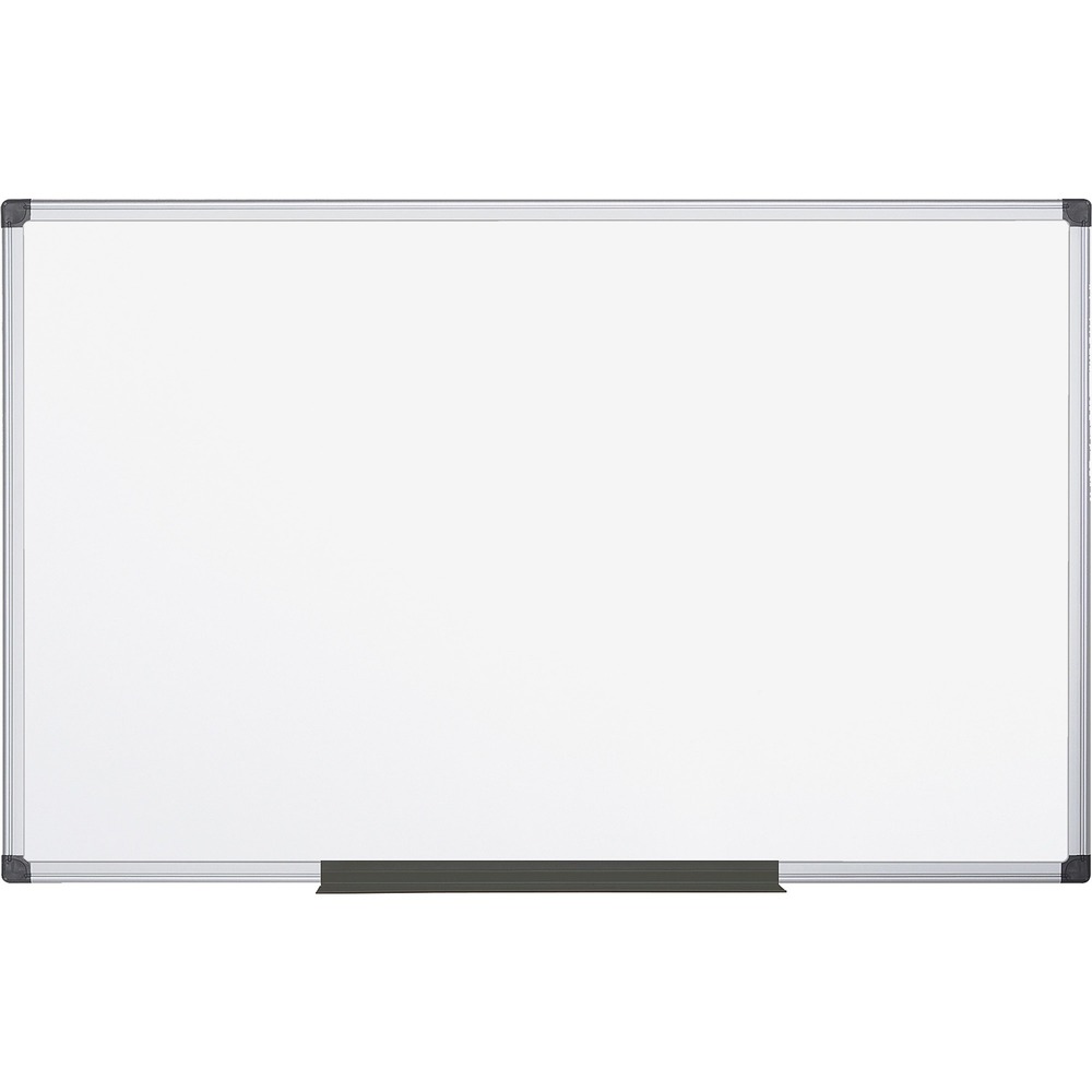 BVCMA2107170 - Dry-erase board features a lacquered steel, Gold Ultra surface to resist staining and maintain its bright appearance. Magnetic backing allows you to quickly secure items for display or attach your magnetic accessories (sold separately). Included mounting hardware works with the four-corner system to mount the board either vertically or horizontally for optimal placement. Pen tray ensures you always have your writing utensils within easy reach.