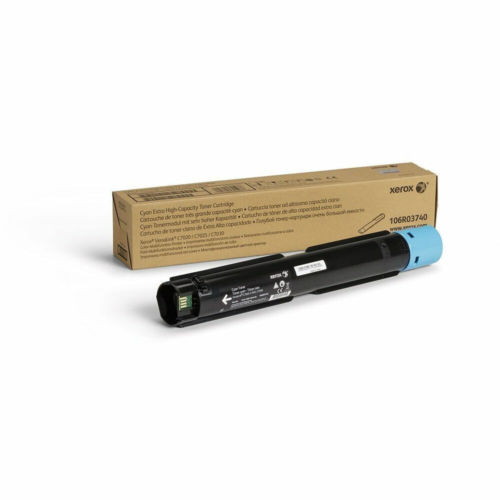 XER106R03740 - Xerox Genuine Xerox VersaLink C7000 Series Color Multifunction Printers Cyan High capacity Toner Cartridge (16500 Pages) - 106R03740 is specially formulated and tested to provide the best image quality and most reliable printing you can count on page after page. Xerox Genuine Supplies and Xerox equipment are made for each other. Accept no imitations. Compatible toners may risk breakdown of Xerox printers and result in poor print quality and weak colors. With over 75 years' experience, Genuine Xerox Supplies are something you can rely on.