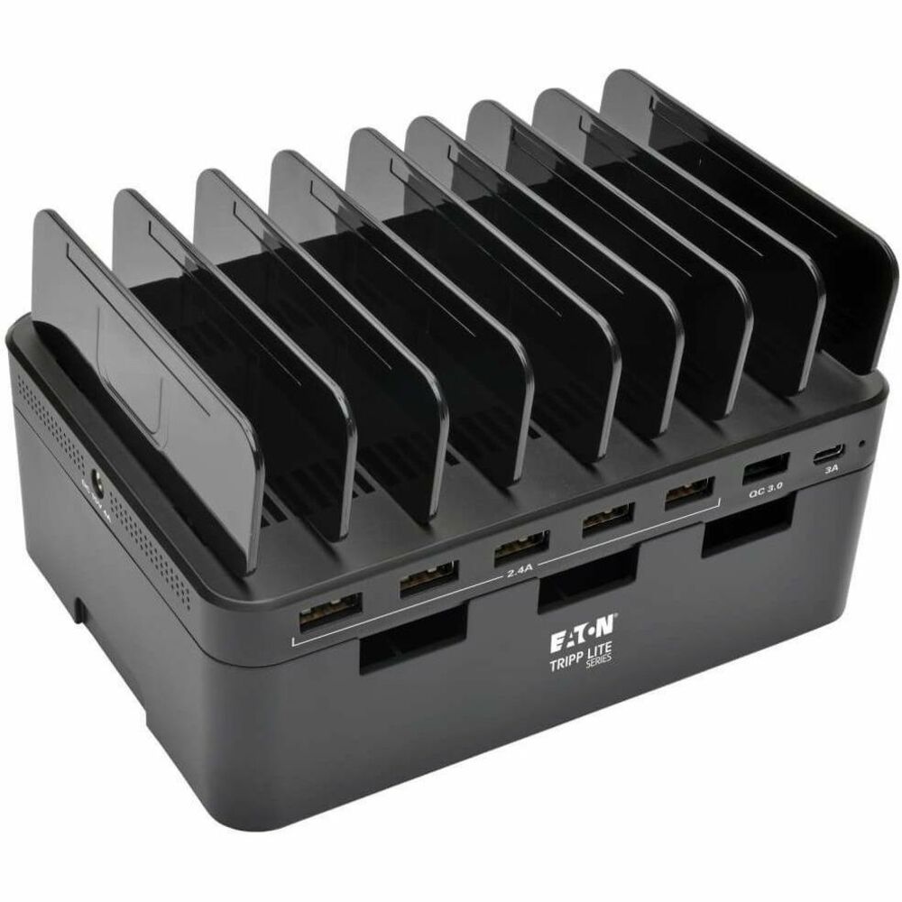 TRPU280007CQCST - USB charging station features seven USB-A ports, each capable of delivering up to 5V, 2.4A, to charge even battery-intensive devices. Charging station doubles as a storage unit by providing space to neatly organize cabling while your devices charge. When not in use, cables can be stored in the compartment and kept out of the way. Adjustable brackets accommodate the number and size of the devices being charged. The unit protects against overheating, overcurrent and overcharging. Plus, it stops charging as soon as your devices' batteries are at full capacity to protect your battery life. Each port complies with USB Battery Charging (BC) specification v1.2. Charging station does not require a computer to let you take it anywhere AC power is available. More from the Manufacturer