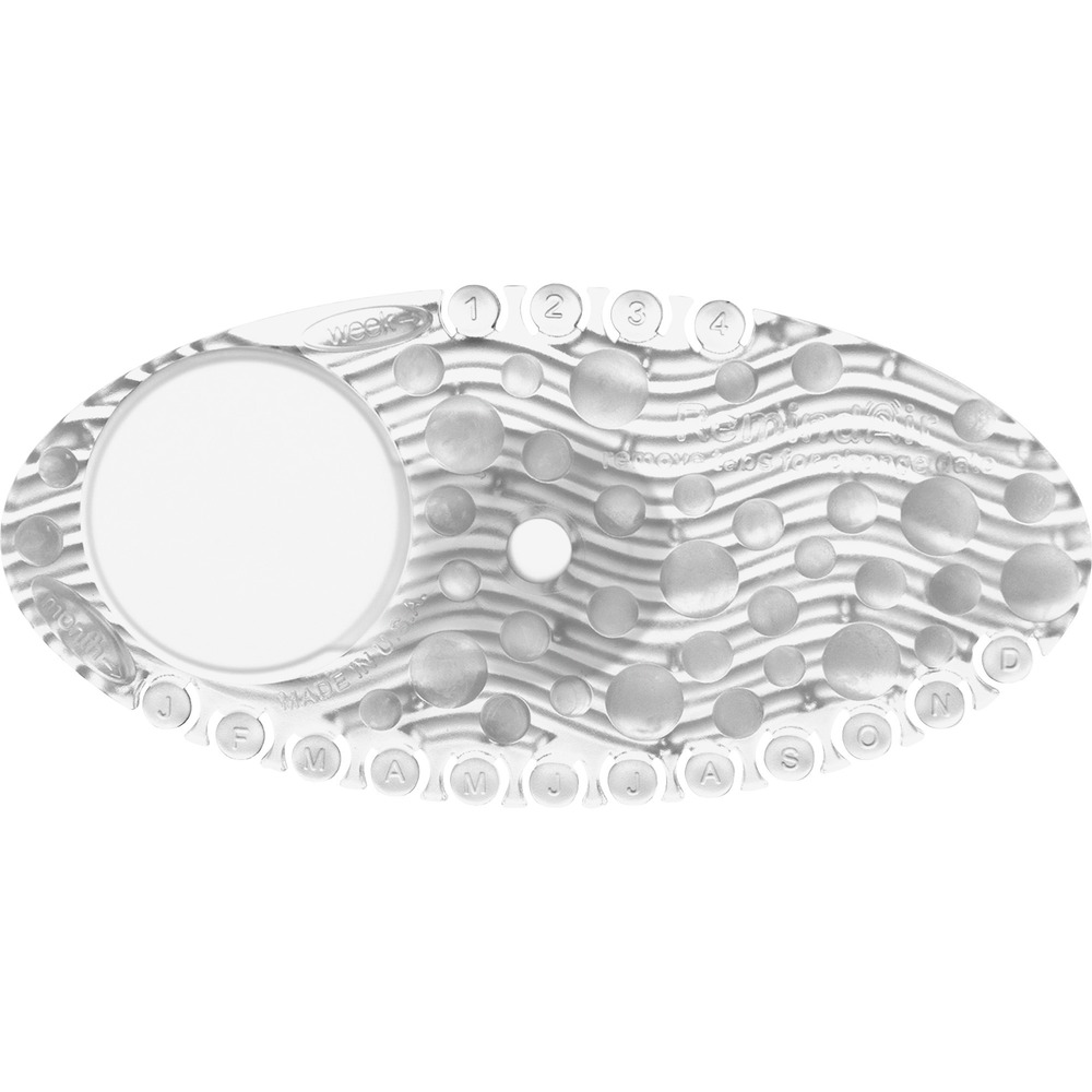 FRSRC30MAN - Curve Air Freshener freshens small areas for 30 days with a mango fragrance. Plastic holder attaches to any flat, smooth surface and stays discreetly hidden. It contains a high fragrance load of up to 50 times more than a standard toilet rim stick. Date tab shows you when it's time to replace. Air freshener is 100 percent recyclable.