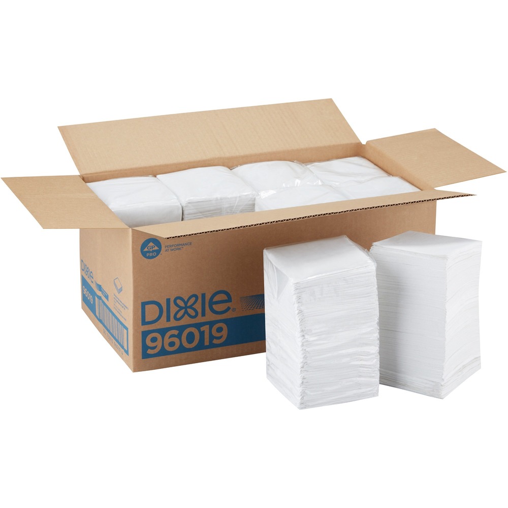 GPC96019CT - Economical beverage napkins offer reliable performance and are the ideal solution when cost-control and protection against moisture are key. Single-ply napkin is designed to offer strength and absorbency without sacrificing comfort. Poly-inner packaging with perforated opening provides protection from moisture and contamination during storage. Folded size is 4-3/4" x 4-3/4".