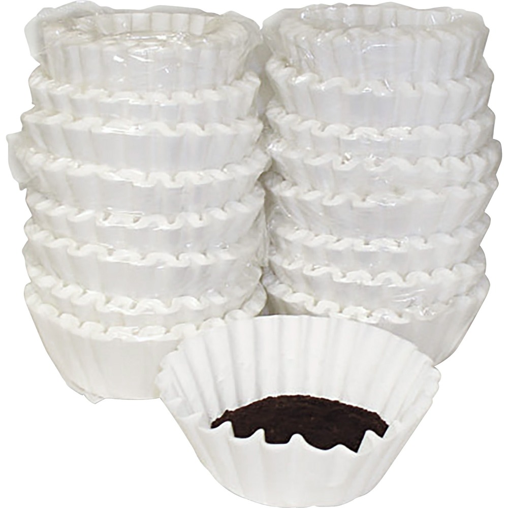 MLA620014 - High-quality coffee filters feature a thick, heavyweight design to help you consistently brew fresh-tasting cups of coffee. Ridged filter construction enhances its overall strength to hold its shape and prevent tearing during use. Plus, its disposable design allows fast, simple cleanup after each use. Coffee filter is designed for use with most 8 to 12-cup basket-style coffeemakers (sold separately).