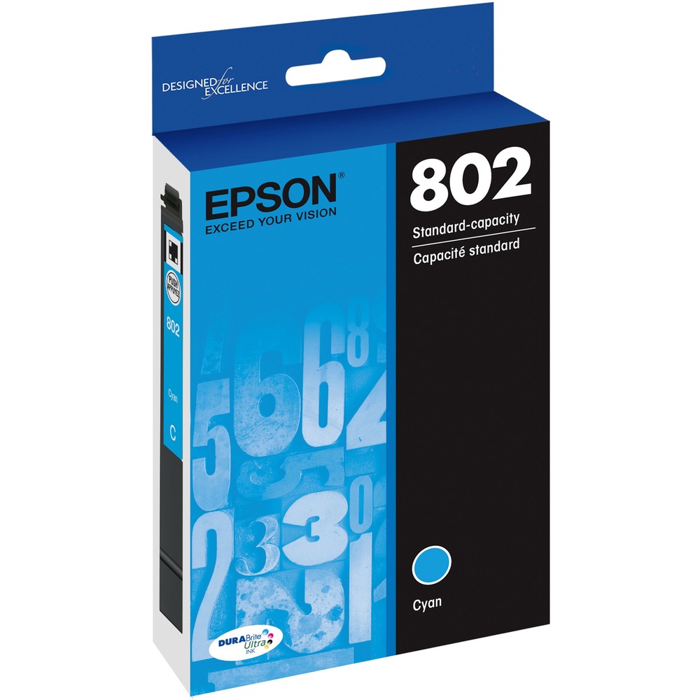 EPST802220S - Replace only the cartridge that runs out in your Epson WorkForce Pro EC-4030, EC-4040, WF-4020, WF-4030, WF-4720, WF-4730, WF-4734 and WF-4740 with this individual ink cartridge. Epson's revolutionary DURABrite Ultra Ink produces prints that look brilliant on both plain and glossy photo paper. Only one set of cartridges is needed to print amazing documents and great photos. You won't need to spend additional money on specialized cartridges to print on either plain or photo paper. Cartridge yields approximately 650 pages.