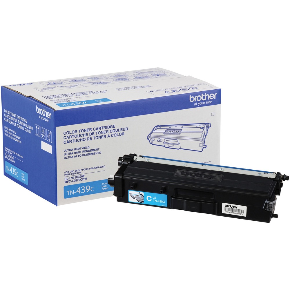 BRTTN439C - Ultra high-yield toner cartridge is designed for use with Brother HL-L9310CDW and MFC-L9570CDW. It is part of a complete intelligent printing system to provide superior quality. Brother Genuine toner is precisely balanced for even flow and consistent toner distribution. Use only Brother Genuine replacement cartridges for superior results. Cost-efficient cartridge yields approximately 9,000 pages.