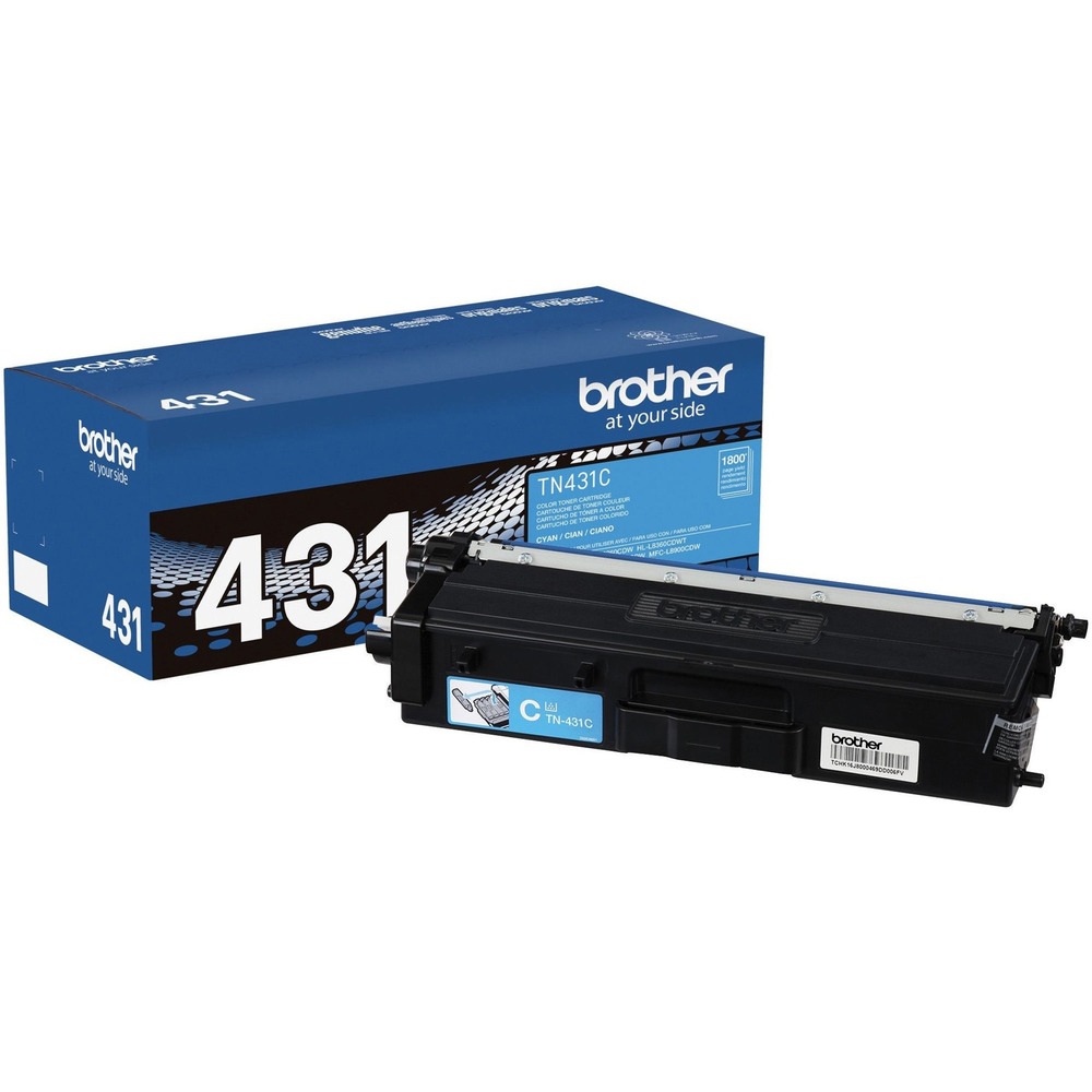 BRTTN431C - Standard-yield toner cartridge is designed for use with Brother HL-L8260CDW, HL-L8360CDW, HL-L8360CDWT, MFC-L8610CDW and MFC-L8900CDW. All genuine Brother printer supplies are designed as part of an entire printing system to provide a superior degree of quality. Genuine Brother toner is delicately balanced to provide even flow and toner distribution. Cartridge yields approximately 1,800 pages. More from the Manufacturer