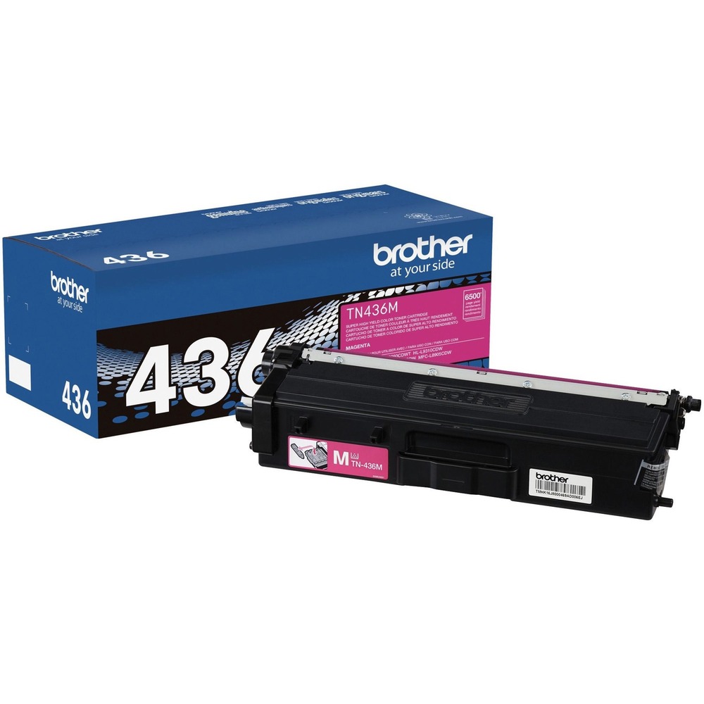 BRTTN436M - Toner cartridge offers a super-high yield for efficient, high-volume printing. It is compatible with Brother HL-L8360CDW, HL-L8360CDWT, HL-L9310CDW, MFC-L8900CDW and MFC-L9570CDW. All genuine Brother printer supplies are designed as part of an entire printing system to provide a superior degree of quality. Genuine Brother toner is delicately balanced to provide even flow and toner distribution. Cartridge yields approximately 6,500 pages. More from the Manufacturer