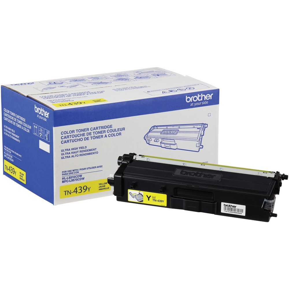 BRTTN439Y - Ultra high-yield toner cartridge is designed for use with Brother HL-L9310CDW and MFC-L9570CDW. It is part of a complete intelligent printing system to provide superior quality. Brother Genuine toner is precisely balanced for even flow and consistent toner distribution. Use only Brother Genuine replacement cartridges for superior results. Cost-efficient cartridge yields approximately 9,000 pages.