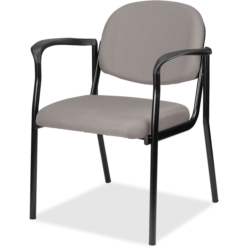 EUT8011071 - Dakota Guest Chair is perfect for waiting areas, offices, exam rooms and more. Thick, padded seat and back provide enhanced support. Vinyl seat and back create optimal comfort. Sturdy, steel frame construction provides durable, stable seating. Armrests help your guests relax during prolonged periods of sitting. Multipurpose chair is Greenguard certified with low chemical emissions to help manage indoor air quality.