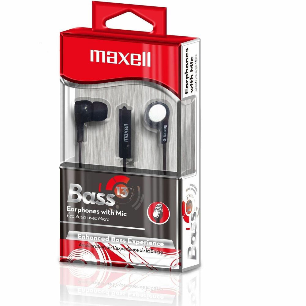 MAX199621 - Heavy bass earbud with a built-in microphone delivers crystal-clear highs and a full range of mids and vocals to hear your music the way it was intended. Advanced, copper coil driver improves the BASS response for a dynamic listening experience. Silicon ear tips are soft and comfortable for an enjoyable, in-ear fit through extended listening periods.